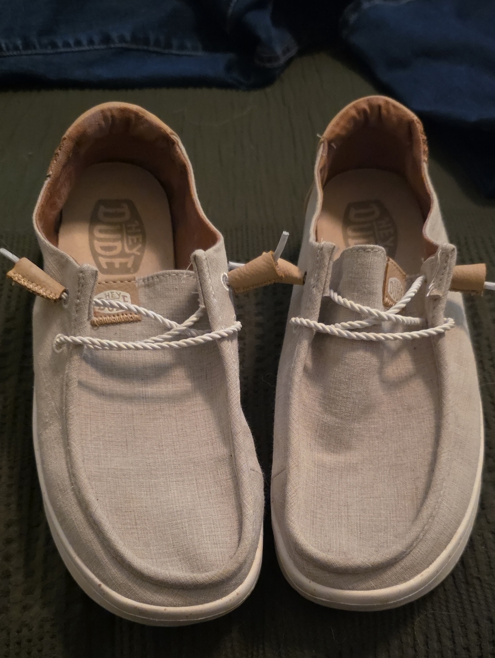 Hey Dude Slip-On Canvas Shoes in Light Tan